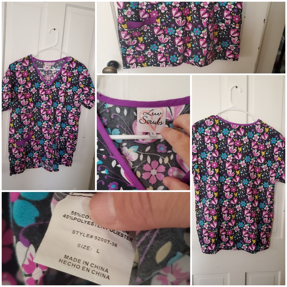 Cute scrub top like new